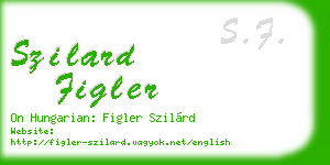 szilard figler business card