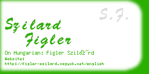 szilard figler business card